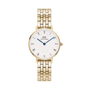 🕒 Laikrodžiai, Laikrodis Daniel Wellington Petite Roman Numerals 5-Link DW00100682 Auksinė