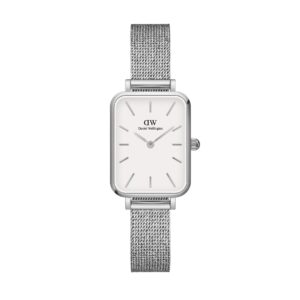 🕒 Laikrodžiai, Laikrodis Daniel Wellington Quadro DW00100438 Sidabrinė