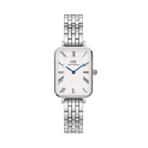 🕒 Laikrodžiai, Laikrodis Daniel Wellington Quadro Roman Numerals 5-Link DW00100691 Sidabrinė