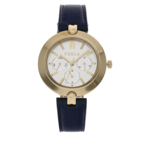 🕒 Laikrodžiai, Laikrodis Furla Logo Link WW00030-VIT000-07A00-1-007-20-CN-W Tamsiai mėlyna